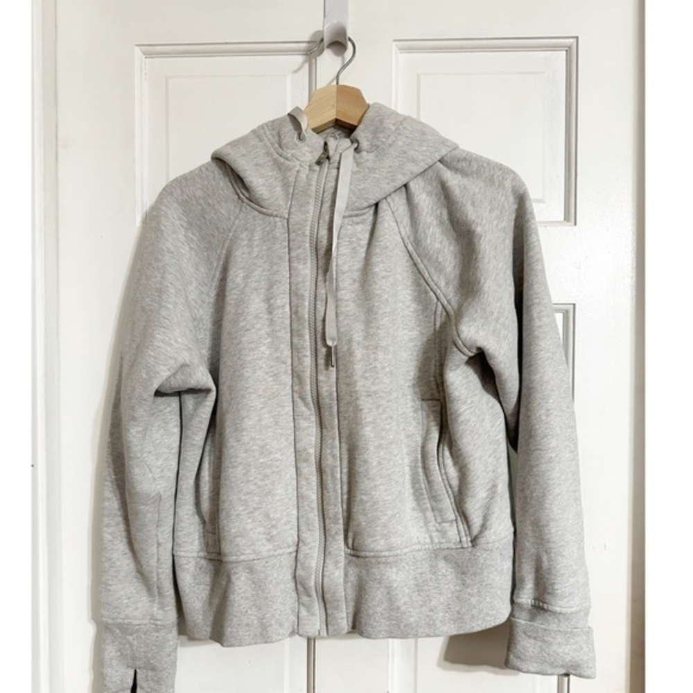 Lululemon Heather Gray Hoodie Sweatshirt Sz 8